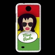 Coque HTC Desire 300 Miss Rasta Brune