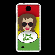 Coque HTC Desire 300 Miss Rasta Chatain