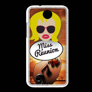 Coque HTC Desire 300 Miss Réunion Blonde