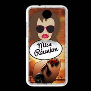 Coque HTC Desire 300 Miss Réunion Chatain