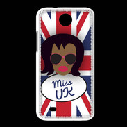 Coque HTC Desire 300 Miss UK Black