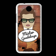 Coque HTC Desire 300 Mister Guadeloupe Chatain