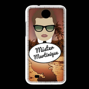 Coque HTC Desire 300 Mister Martinique Chatain