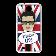 Coque HTC Desire 300 Mister UK Brun
