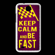 Coque HTC Desire 300 Keep Calm and Be Fast Rose
