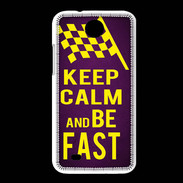 Coque HTC Desire 300 Keep Calm and Be Fast Violet