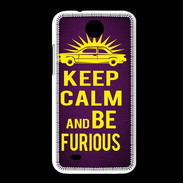 Coque HTC Desire 300 Keep Calm and Be Furious Violet