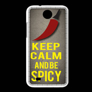 Coque HTC Desire 300 Keep Calm and Be Spicy Gris