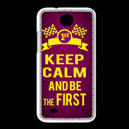 Coque HTC Desire 300 Keep Calm and Be the First Rose