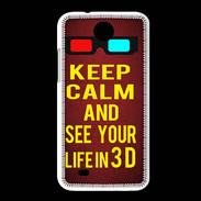 Coque HTC Desire 300 Keep Calm and See your life 3D Rouge
