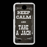 Coque HTC Desire 300 Keep Calm and Take Jack Gris