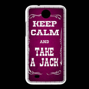 Coque HTC Desire 300 Keep Calm and Take Jack Rose
