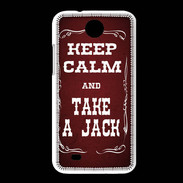 Coque HTC Desire 300 Keep Calm and Take Jack Rouge