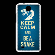 Coque HTC Desire 300 Keep Calm and Be a Snake bleu