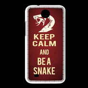 Coque HTC Desire 300 Keep Calm and Be a Snake Rouge