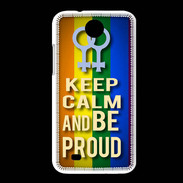Coque HTC Desire 300 Keep Calm and Be proud Women Gay