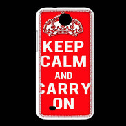 Coque HTC Desire 300 Keep Calm and Carry on Rouge