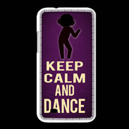 Coque HTC Desire 300 Keep Calm and Dance Violet