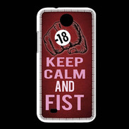 Coque HTC Desire 300 Keep Calm and Fist Rouge