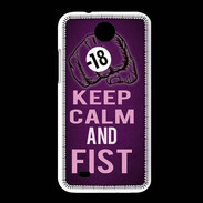 Coque HTC Desire 300 Keep Calm and Fist Violet
