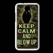 Coque HTC Desire 300 Keep Calm and Grenade Camouflage