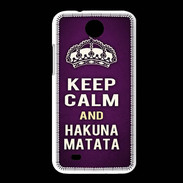 Coque HTC Desire 300 Keep Calm and Hakuna Matata Violet