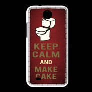 Coque HTC Desire 300 Keep Calm and Make cake Rouge