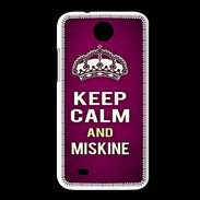 Coque HTC Desire 300 Keep Calm and Miskine Rose
