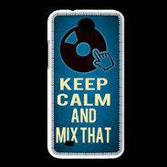 Coque HTC Desire 300 Keep Calm and Mix that Bleu