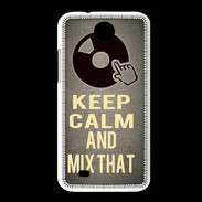 Coque HTC Desire 300 Keep calm and Mix That Gris