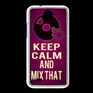 Coque HTC Desire 300 Keep Calm and Mix That Rose