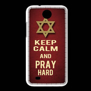Coque HTC Desire 300 Keep Calm and Pray jewish Rouge
