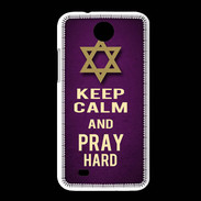 Coque HTC Desire 300 Keep Calm and Pray jewish Violet