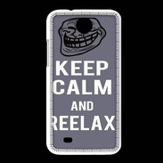 Coque HTC Desire 300 Keep Calm and Reelax Gris