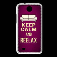 Coque HTC Desire 300 Keep Calm and Reelax Rose