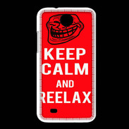 Coque HTC Desire 300 Keep Calm and Reelax Rouge