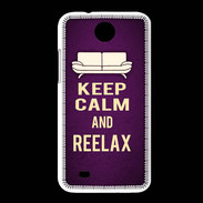 Coque HTC Desire 300 Keep Calm and Reelax Violet