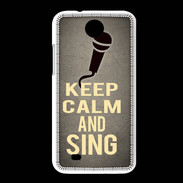 Coque HTC Desire 300 Keep Calm and Sing Gris