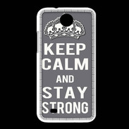 Coque HTC Desire 300 Keep Calm and Stay strong Gris