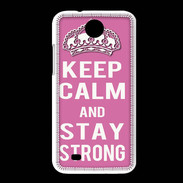 Coque HTC Desire 300 Keep Calm and Stay strong Rose