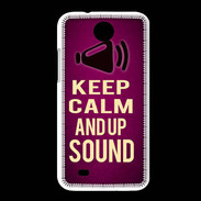 Coque HTC Desire 300 Keep Calm and Up Sound Rose