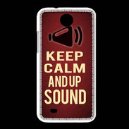 Coque HTC Desire 300 Keep Calm and Up Sound Rouge