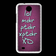Coque HTC Desire 300 LOL MDR Rose ZG
