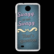 Coque HTC Desire 300 Swag or Not bleu ZG