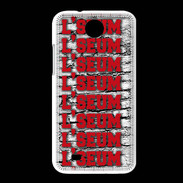 Coque HTC Desire 300 L'seum rouge
