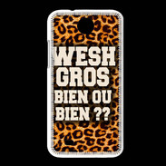 Coque HTC Desire 300 Wesh Gros Léopard