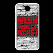 Coque HTC Desire 300 Wesh garde la pèche Rouge