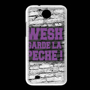 Coque HTC Desire 300 Wesh garde la pèche Violet