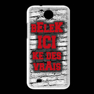 Coque HTC Desire 300 Belek Ici Rouge