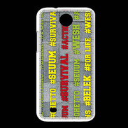 Coque HTC Desire 300 Wesh Vert Jaune